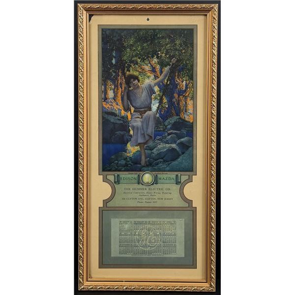 Edison Mazda Dream Light Maxfield Parrish Calendar