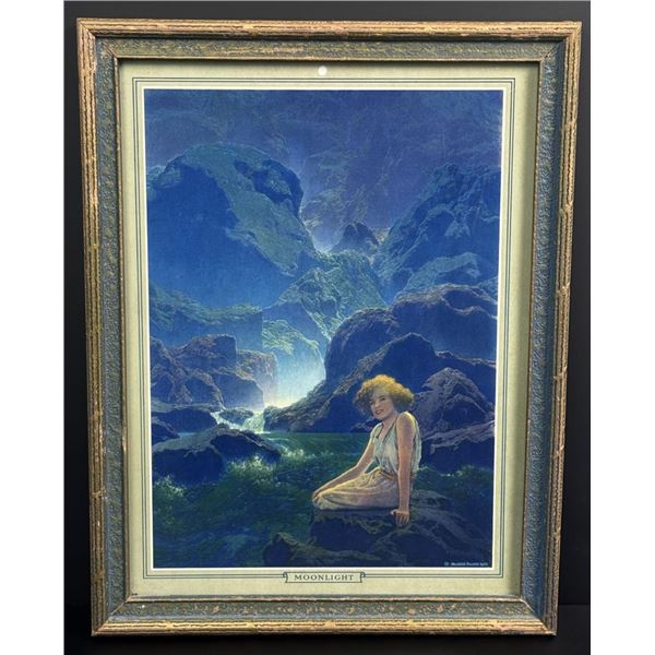 Moonlight Maxfield Parrish Print Calendar Top