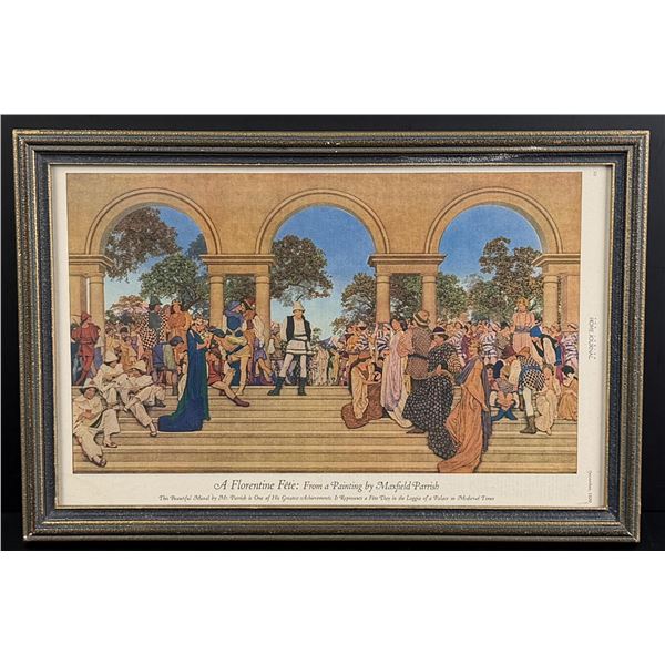 A Florentine Fete Maxfield Parrish Print