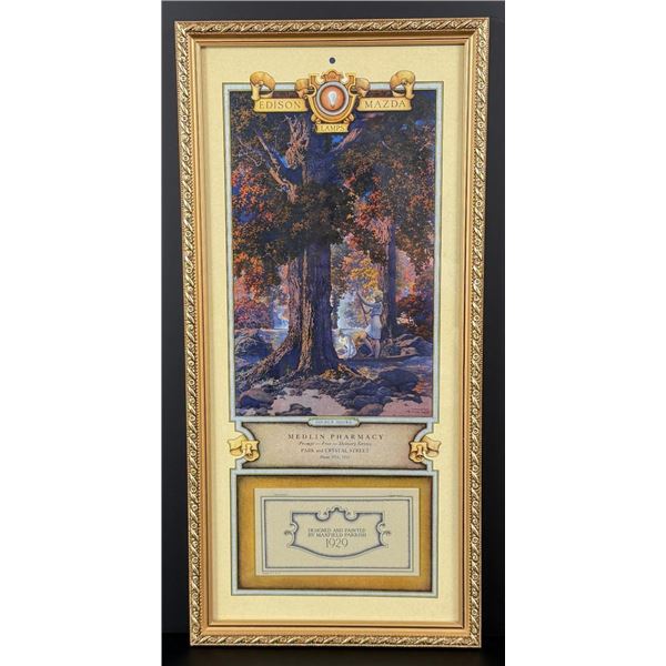 Golden Hour Edison Mazda Maxfield Parrish Calendar