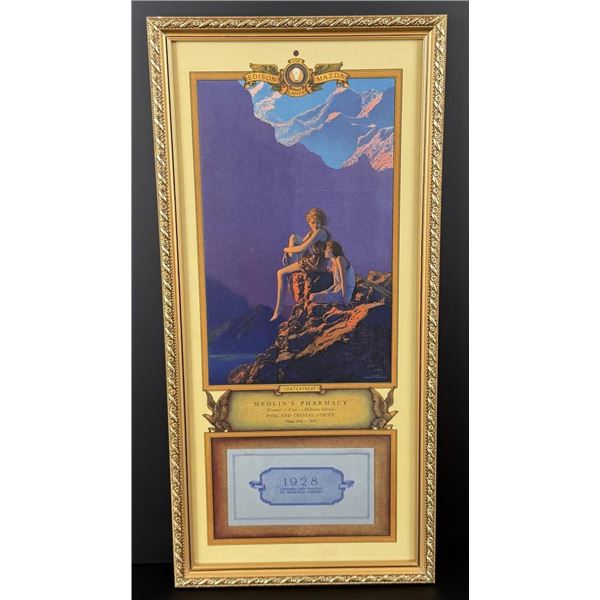 Contentment Edison Mazda Maxfield Parrish Calendar