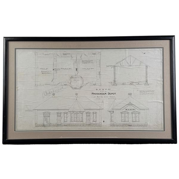 Butte Anaconda Pacific Railway Montana Blueprint