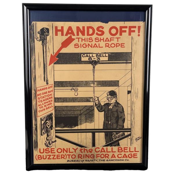 Butte Montana Mine Mining Safety Poster