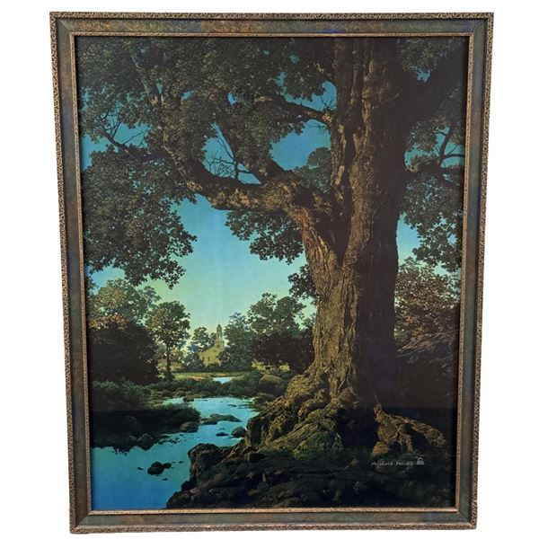 The Village Brook Maxfield Parrish Print