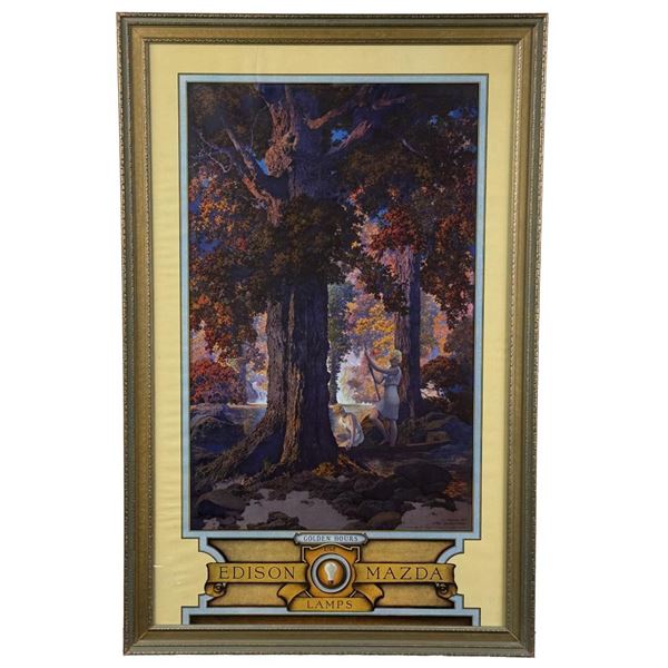 Golden Hour Edison Mazda Maxfield Parrish Calendar