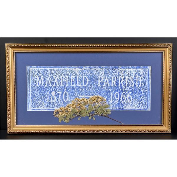 Maxfield Parrish Grave Headstone Rubbing