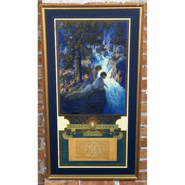 The Waterfall Edison Maxfield Parrish Calendar