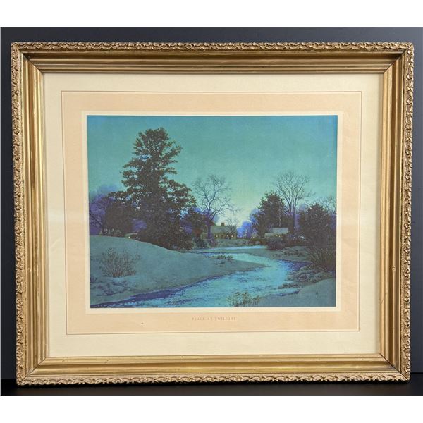 Peace at Twilight Maxfield Parrish Print