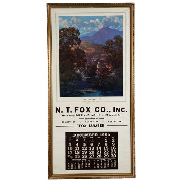 Sunlit Valley Maxfield Parrish Calendar