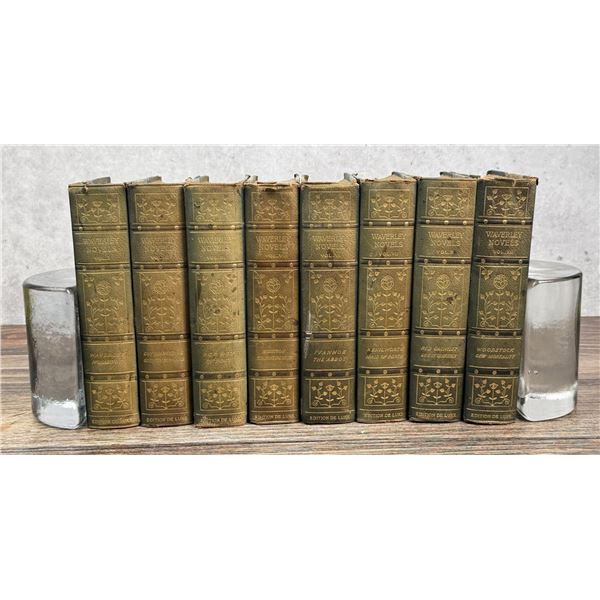 Waverly Novels Deluxe Edition Leather Bound Books