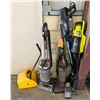 Image 1 : Multiple Cleaning Tools: Shark, Ryobi & Eureka Vacuums, Debris Dust Pan, etc