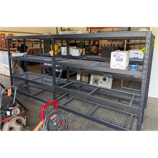 Warehouse Shelving Unit 149" x 24" x 72"H (contents not included)