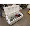 Image 2 : Rubbermaid Marine Series Ice Chest & Contents: Holiday Ornaments, etc