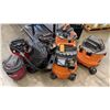 Image 1 : Multiple Ridgid & Shop-Vac Wet/Dry Vacuums & Accessories