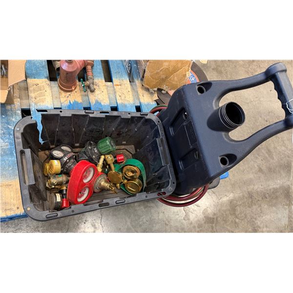 Plastic Welding Tote & Bin Supplies: Gas Regulators, Hoses, Gauges, etc
