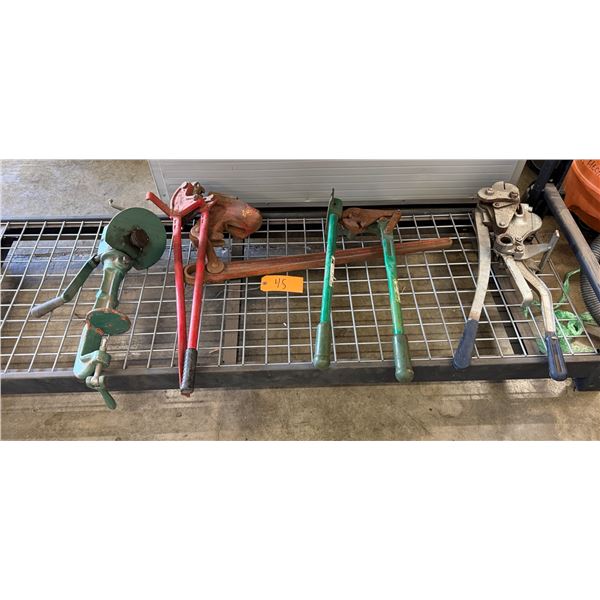 Multiple Tools: Ridgid Pipe Vise/Benders, Heavy-Duty Riveter, etc