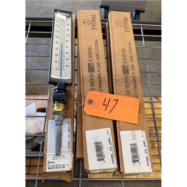 Qty 5 Trerice BX9140304 Industrial Thermometers in Boxes