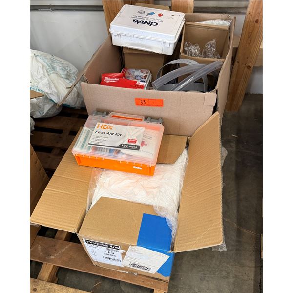 Multiple Supplies: First Aid Kits, Masks, PPE, etc