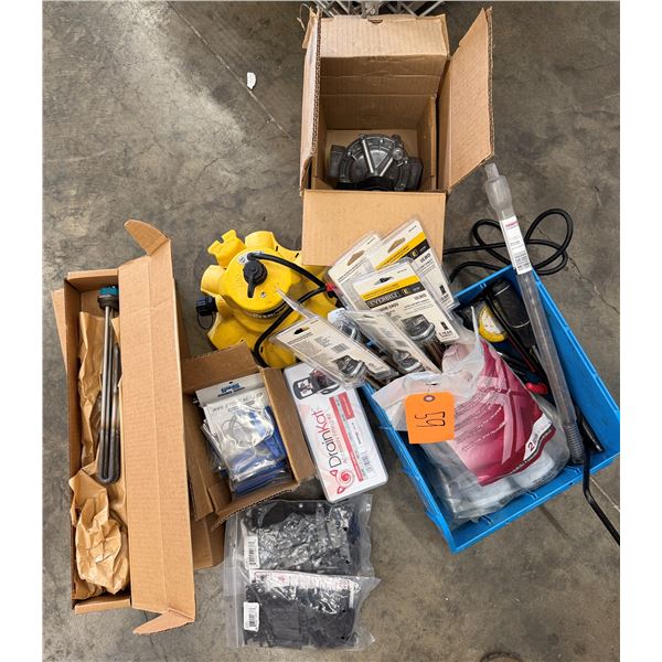 Contents of Pallet: DiversiTech DrainKat, Jefferson Solenoid Valve, Heater Elements, Water Bug, etc