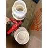 Image 5 : Contents of Pallet: Zurn Wilkins Pressure Valves, Pipe Fittings, Tape, Hardware, etc