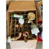 Image 8 : Contents of Pallet: Zurn Wilkins Pressure Valves, Pipe Fittings, Tape, Hardware, etc