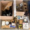 Image 1 : Contents of Pallet: Oatey Pipe Guard, Wire, Pipe Fittings, Trerice Pressure Guage, Capillary Tubes, 