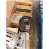 Image 5 : Contents of Pallet: Oatey Pipe Guard, Wire, Pipe Fittings, Trerice Pressure Guage, Capillary Tubes, 
