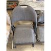 Image 4 : Qty Approx. 22 Folding Chairs: 13 Beige, 3 Black, 6 Gray