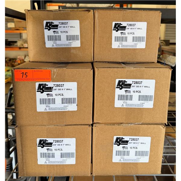 Qty 10 Boxes KLO-SHURE 728037 - 3/8" OD x 1" Wall Strut Mount Insulation Clamps