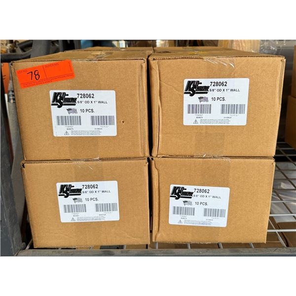 Qty 8 Boxes KLO-SHURE 728062 - 5/8" OD x 1" Wall Strut Mount Insulation Clamps