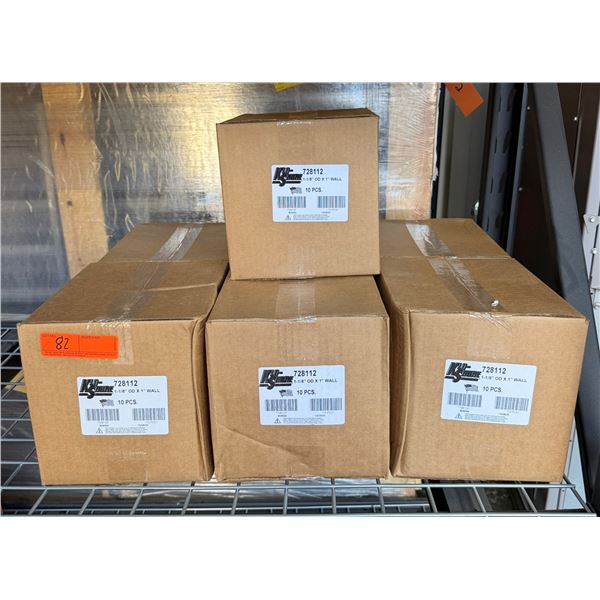 Qty 7 Boxes KLO-SHURE 728112 - 1-1/8" OD x 1" Wall Strut Mount Insulation Clamps