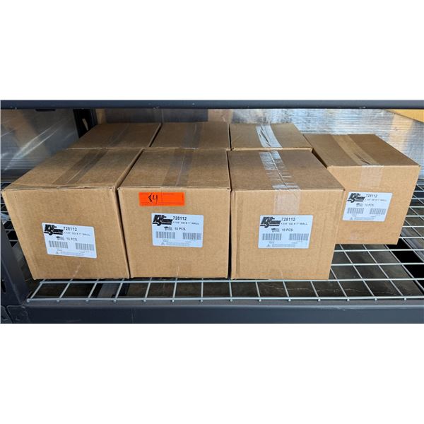 Qty 7 Boxes KLO-SHURE 728112 - 1-1/8" OD x 1" Wall Strut Mount Insulation Clamps