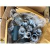 Image 4 : Multiple Boxes Zurn Pipe Fittings, Adapters, Flanges, Caps, Moen & Kohler Fixture Parts, Brackets, e