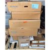 Image 1 : Contents of Pallet: Elkay & Dayton Sinks, Toilet Seats, Shroud, Pipe Fittings, etc