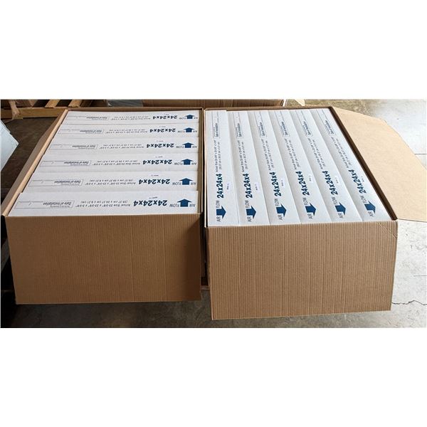 Qty 2 Boxes Air Flow Pleated Air Filters MERV 13, Misc Sizes
