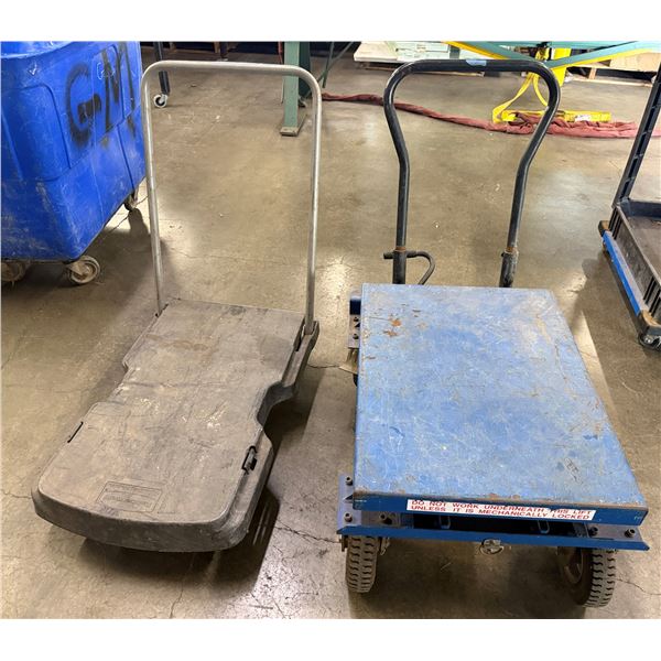 Vestil Cart-PN-400 Rough Terrain Lift Cart & Rubbermaid Platform Truck, Misc Sizes