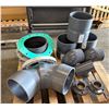 Image 1 : Multiple PVC Pipe Fittings, T's, Elbows, Couplings, Gaskets, Flanges, etc Misc Sizes