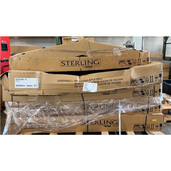 Multiple Boxes Sterling 71344100-0 Performa Complete Wall Sets & 72372100-0 Curved Backwalls