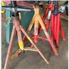 Image 1 : Qty 3 Ridgid V-Head Pipe Stands