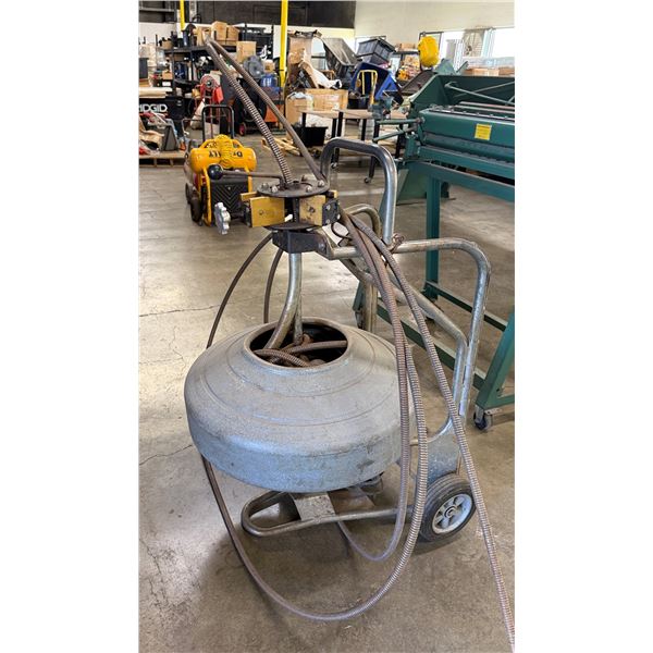 Sewer Snake Drain Cleaning Machine w/ Aoer Electric 58CH40-162A Induction Motor