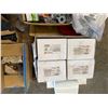 Image 10 : Contents of Pallet: Caution Tape Rolls, Rubber Foam Sealant Tape, Pipe Hangers, Control Transformers
