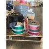 Image 2 : Contents of Pallet: Caution Tape Rolls, Rubber Foam Sealant Tape, Pipe Hangers, Control Transformers