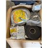 Image 3 : Contents of Pallet: Caution Tape Rolls, Rubber Foam Sealant Tape, Pipe Hangers, Control Transformers