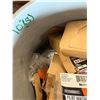 Image 7 : Contents of Pallet: Caution Tape Rolls, Rubber Foam Sealant Tape, Pipe Hangers, Control Transformers
