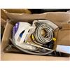 Image 10 : Contents of Pallet:  Toolbox w/ Tools, Hoses & Cable, Casters, Hardware, etc