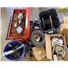 Image 1 : Contents of Pallet:  Toolbox w/ Tools, Hoses & Cable, Casters, Hardware, etc