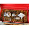 Image 5 : Contents of Pallet:  Toolbox w/ Tools, Hoses & Cable, Casters, Hardware, etc