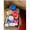 Image 2 : Multiple Boxes Spray Paint, Air Tool, Tie-Down Straps, Hole Dozer, etc