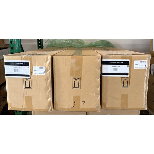 Qty 3 Boxes VRV MERV 13 DFBS55A13 Filter Boxes Kits