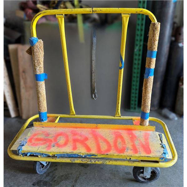 Yellow Drywall Panel Cart 48" x 23" x 48"H